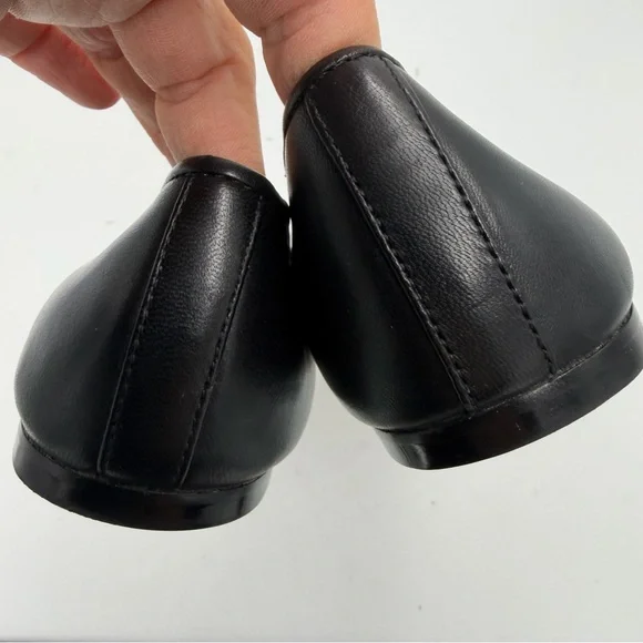 Everlane Black Leather The Day Mary Jane Flat in Size 6.5 - Picture 10 of 13